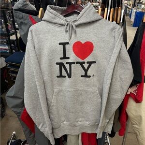 Classic Gray 'I Love NY' Hoodie